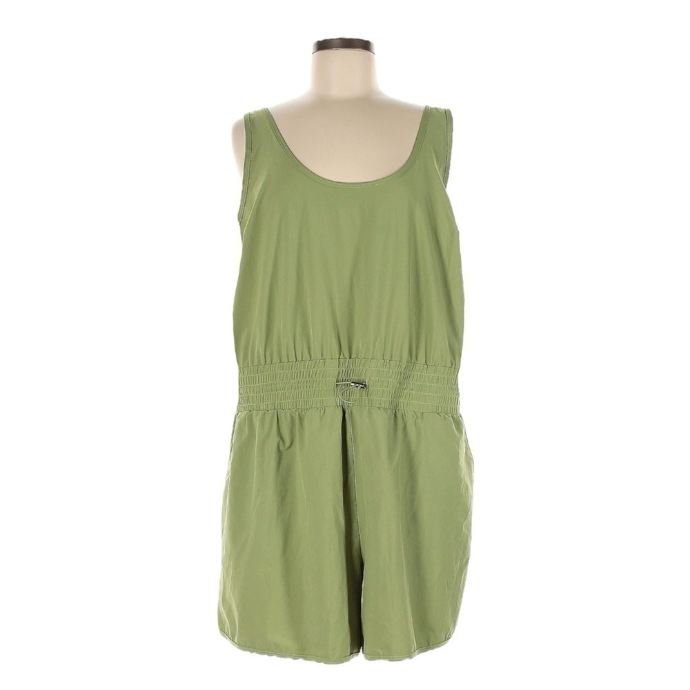 Abercrombie & Fitch XL Romper Green Moss Traveler Utility Sleeveless Pocket NWT